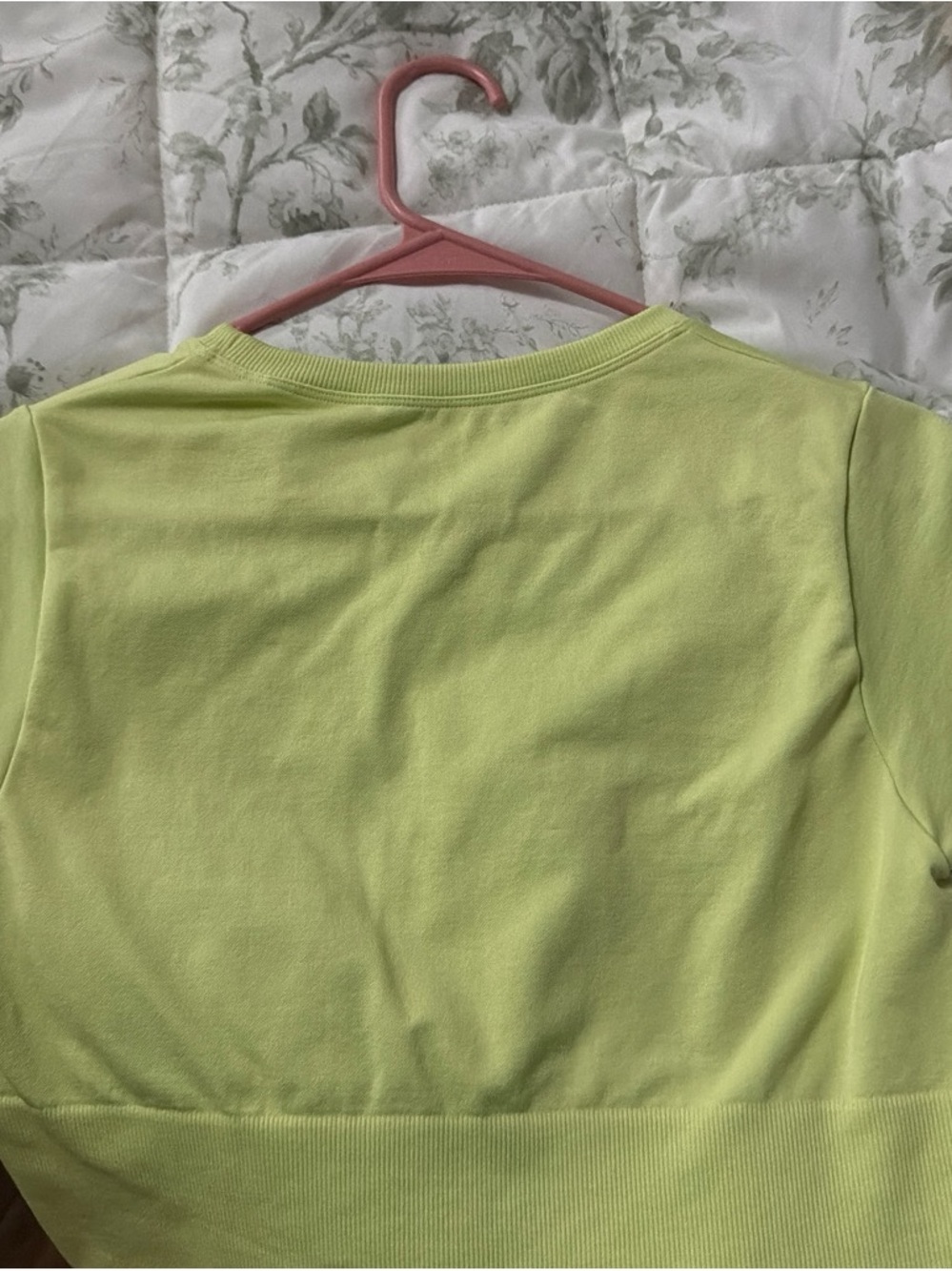 Aerie Crop Top in Lime Green